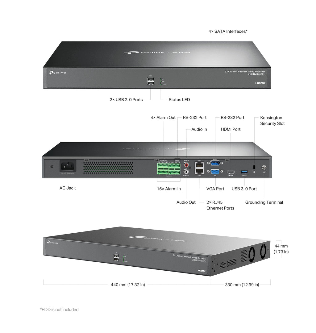 TP-Link 32 Channel Network Video Recorder VIGI NVR4032(UN)