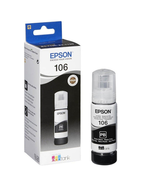 EPSON 106 ECOTANK R14 PHOTO BLACK INK BOTTLE 70ML