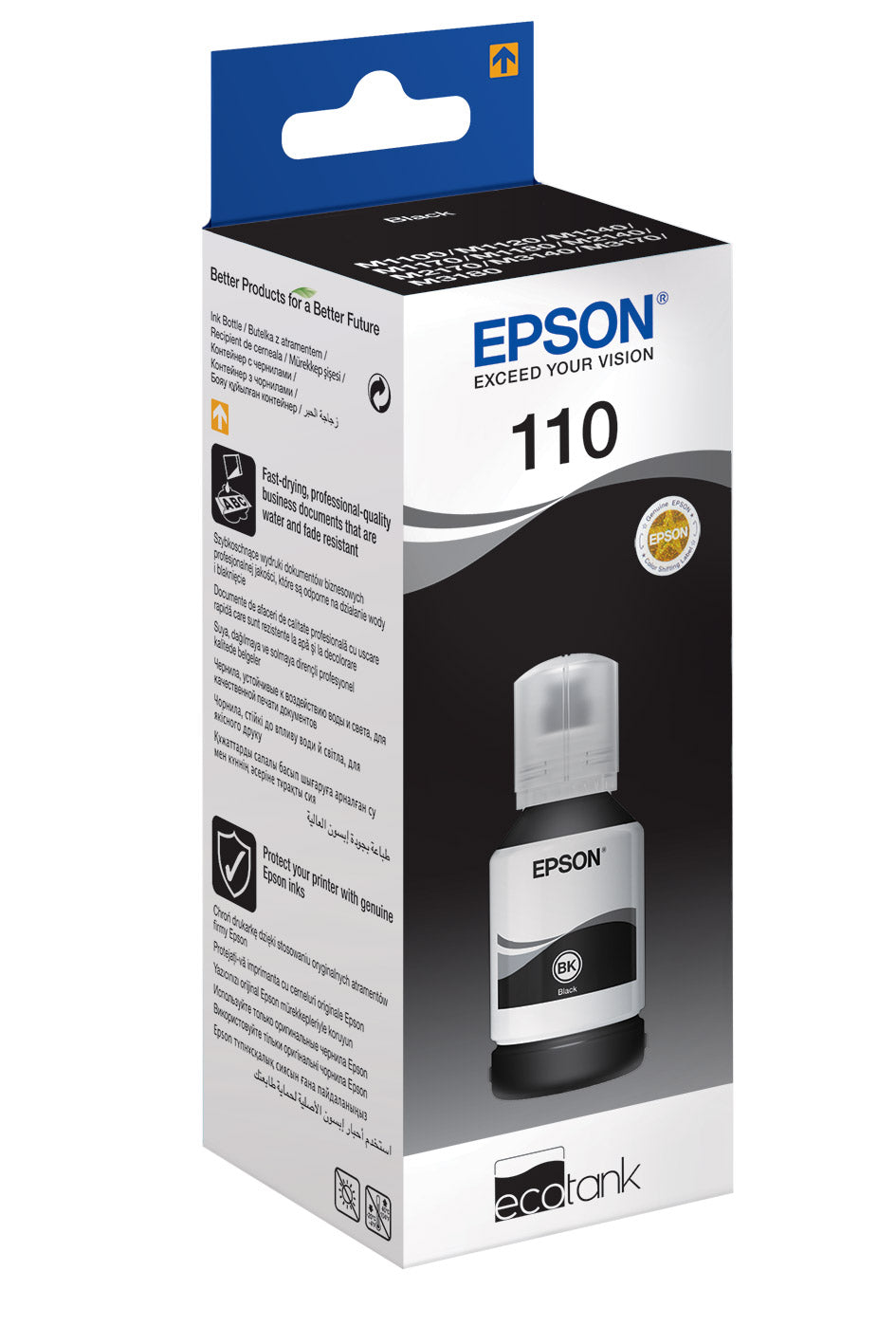 EPSON 110 ECOTANK PIGMENT BLACK INK BOTTLE
