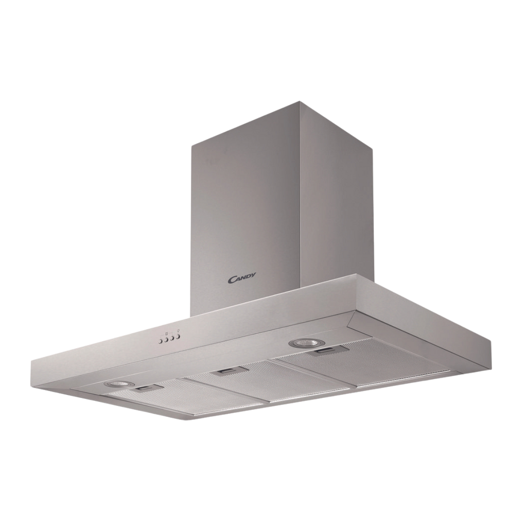 FERRE COOKER HOOD PYRAMID CHIMNEY  90 CM  INOX