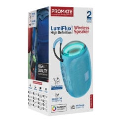 Promate LumiFlux™ High-Definition Wireless Speaker (CAPSULE-3.BLUE) PRO-SP-CAPSULE-3.BLUE