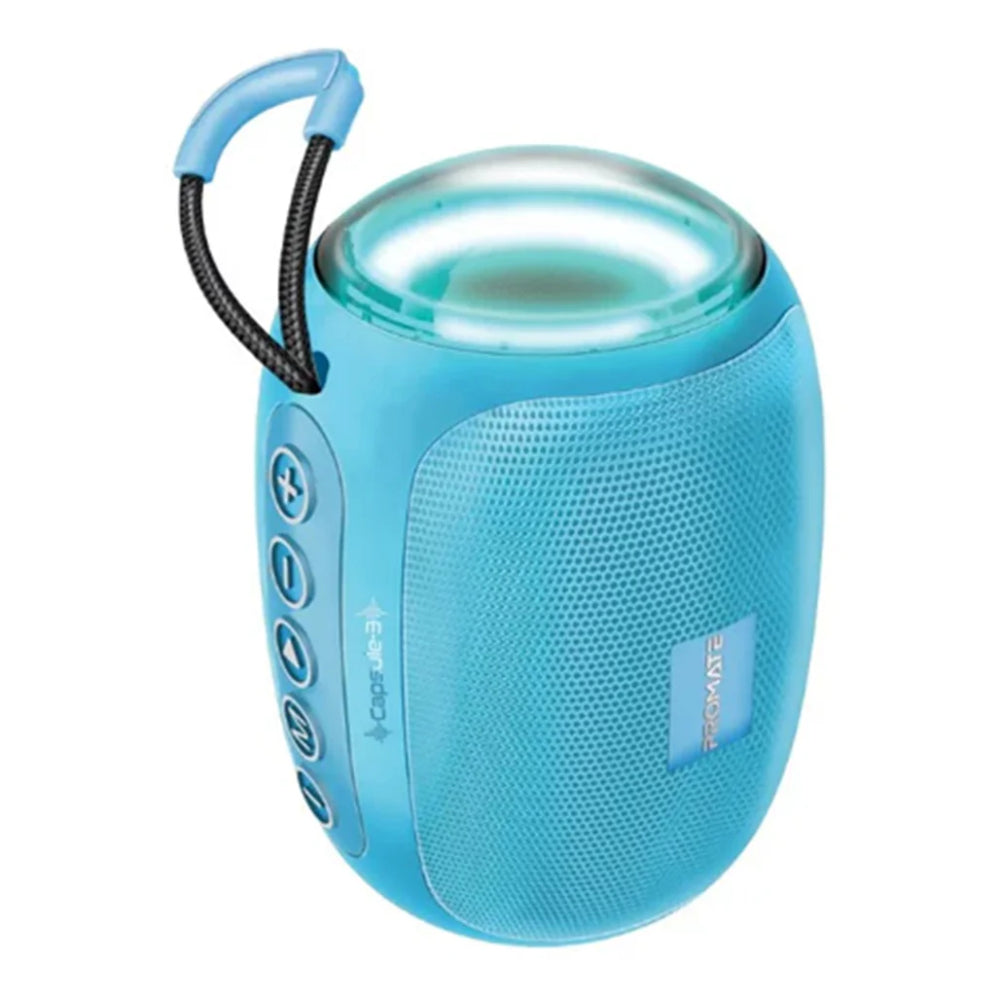 Promate LumiFlux™ High-Definition Wireless Speaker (CAPSULE-3.BLUE) PRO-SP-CAPSULE-3.BLUE