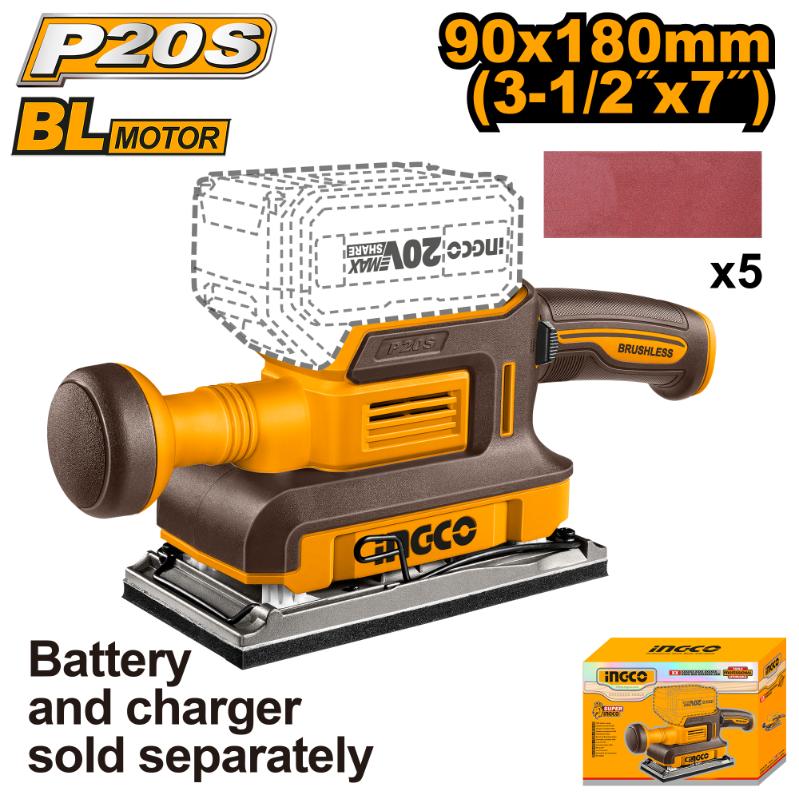 INGCO CORDLESS FINISHING SANDER