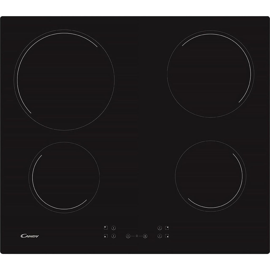 Candy Electric Ceramic Hob - Black CH64CCB