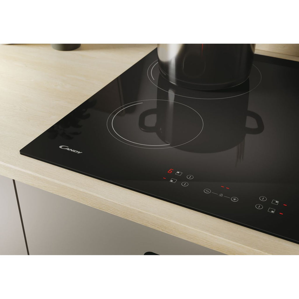 Candy Electric Ceramic Hob - Black CH64CCB