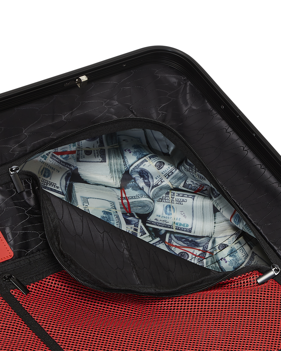 MOLDED SHARKITECTURE BLACK HARDSHELL CARRY-ON LUGGAGE