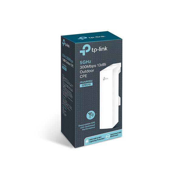 TP-Link Wireless Access Point 5GHz 300Mbps 13dBi Outdoor CPE (CPE510) NP-TP-CPE510