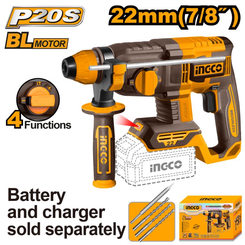 INGCO CORDLESS ROTARY HAMMER CRHLI21228