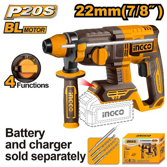 INGCO CORDLESS ROTARY HAMMER CRHLI21228