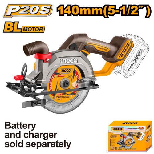 INGCO CIRCULAR SAW CORDLESS BLADE DIAMETER 5.5" 20 V
