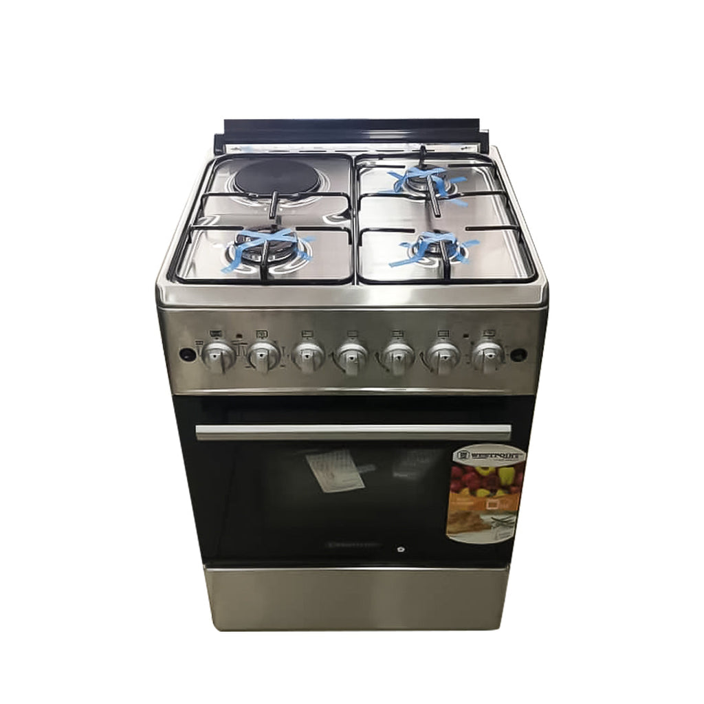 WESTPOINT COOKER, 3 GAS, ELECTRIC OVEN, AUTO IGNITION, INOX