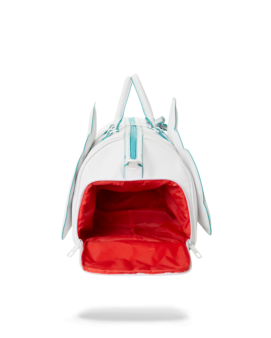 CLOUDY WITH A CHANCE OF SHARK DUFFLE