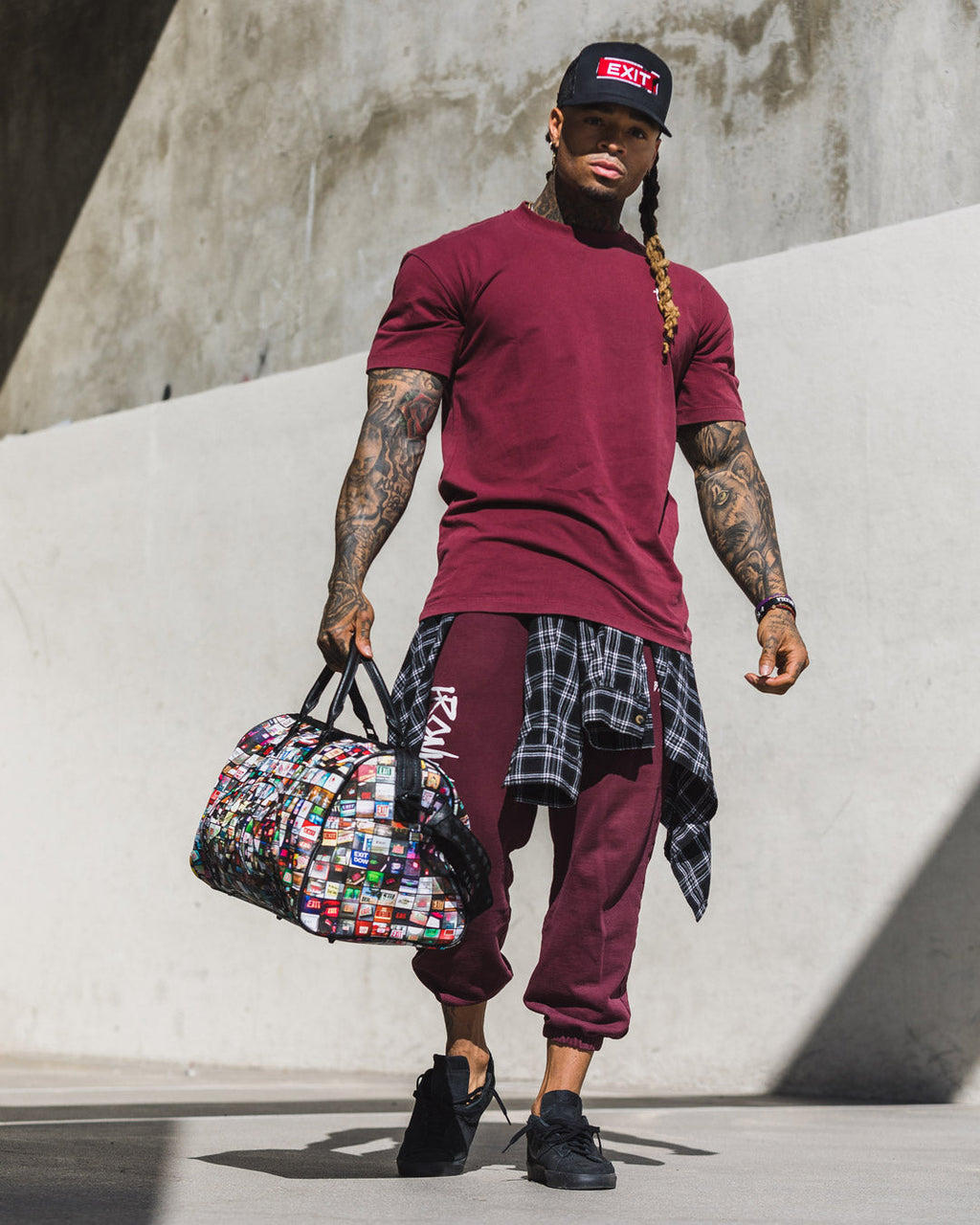 EXIT ART COLLAB DUFFLE