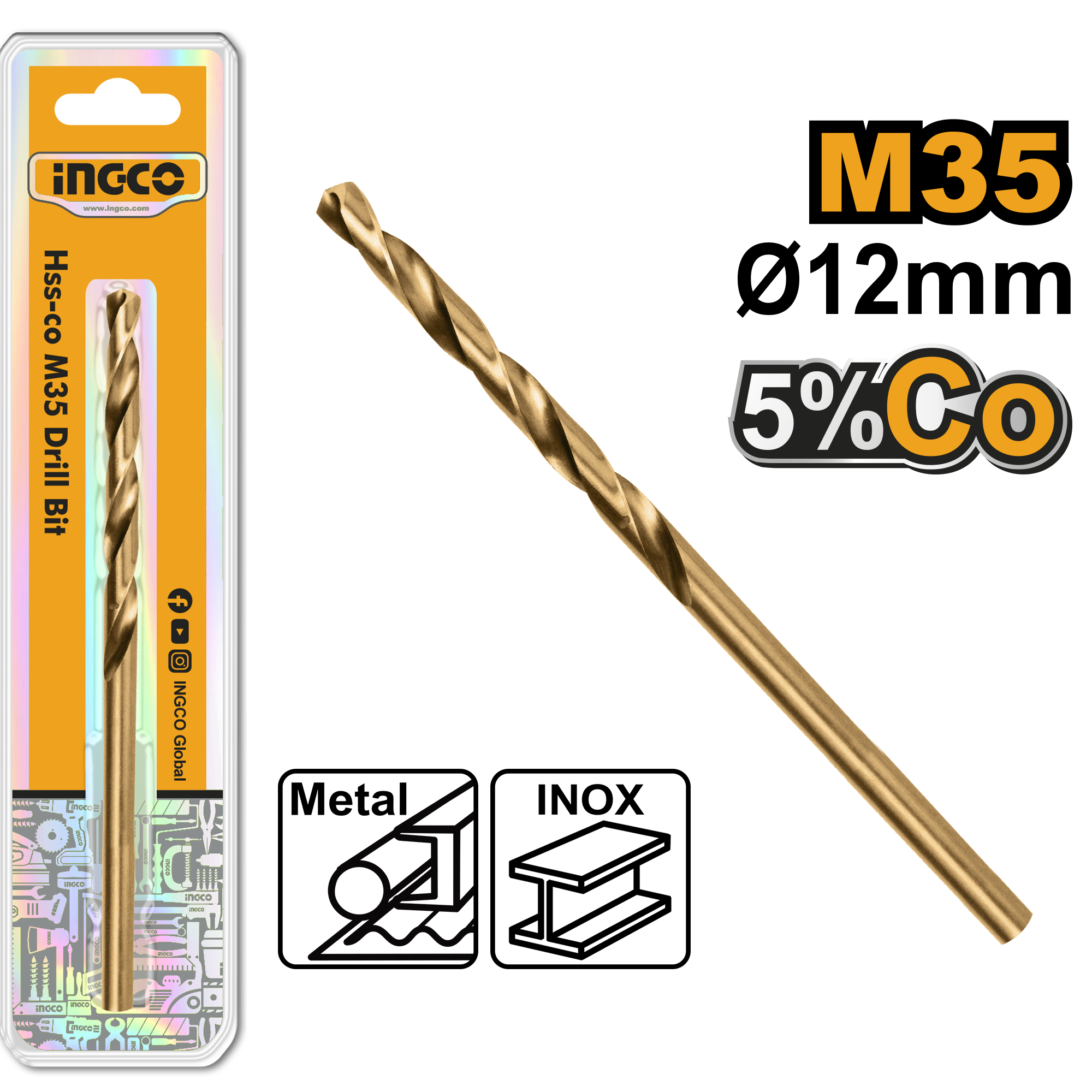 INGCO DRILL BIT HSS-CO M35