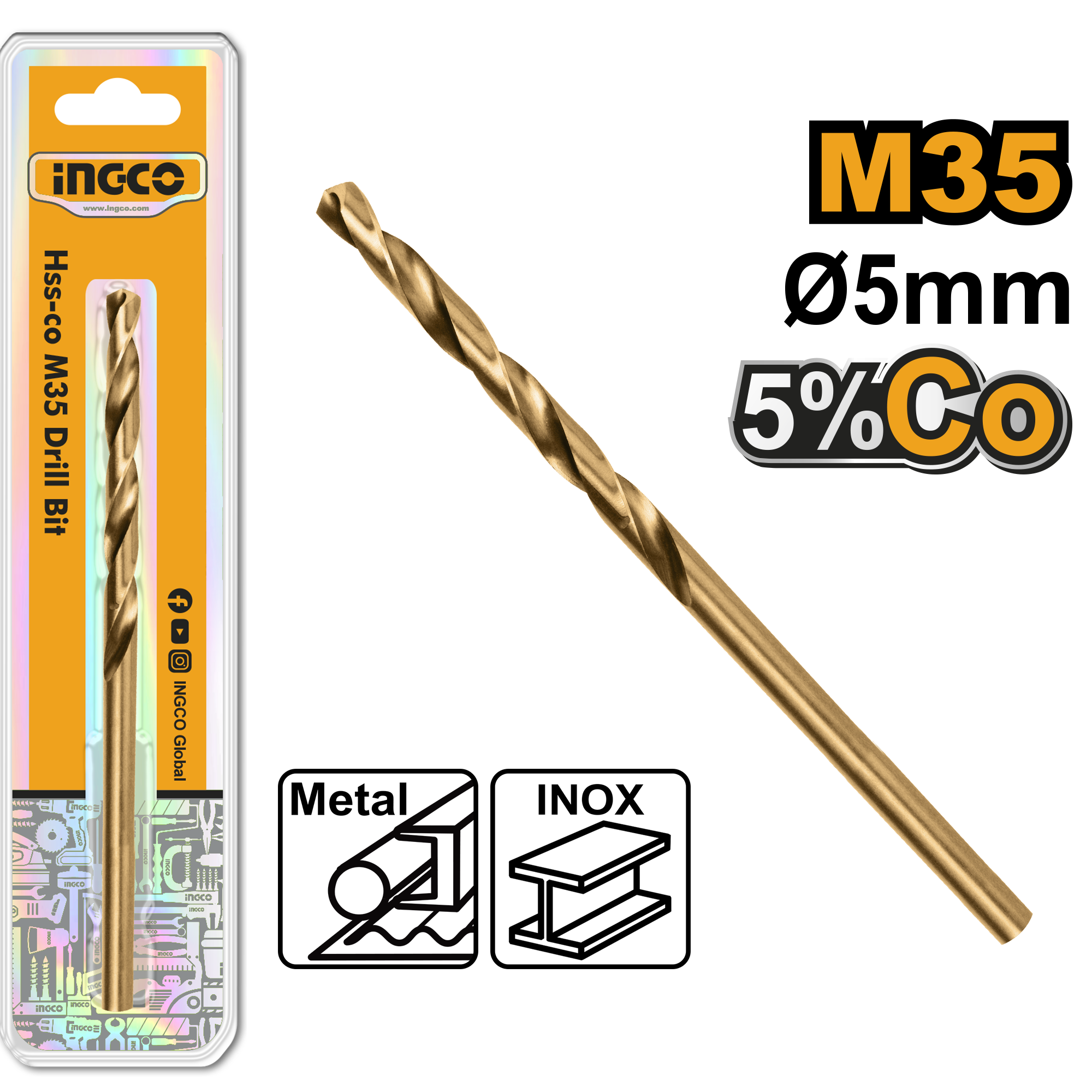 INGCO DRILL BIT HSS-CO M35