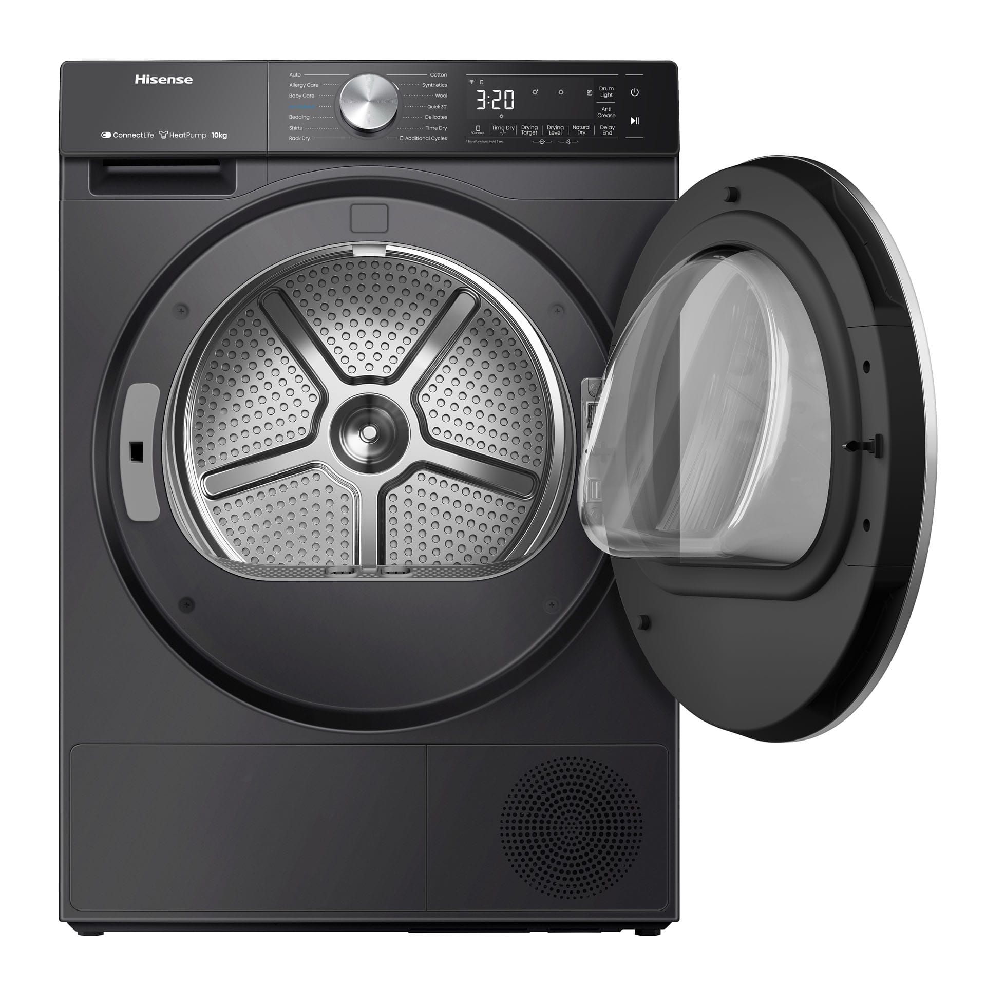 HISENSE 10KG DRYER - HEAT PUMP- PREMIUM BLACK