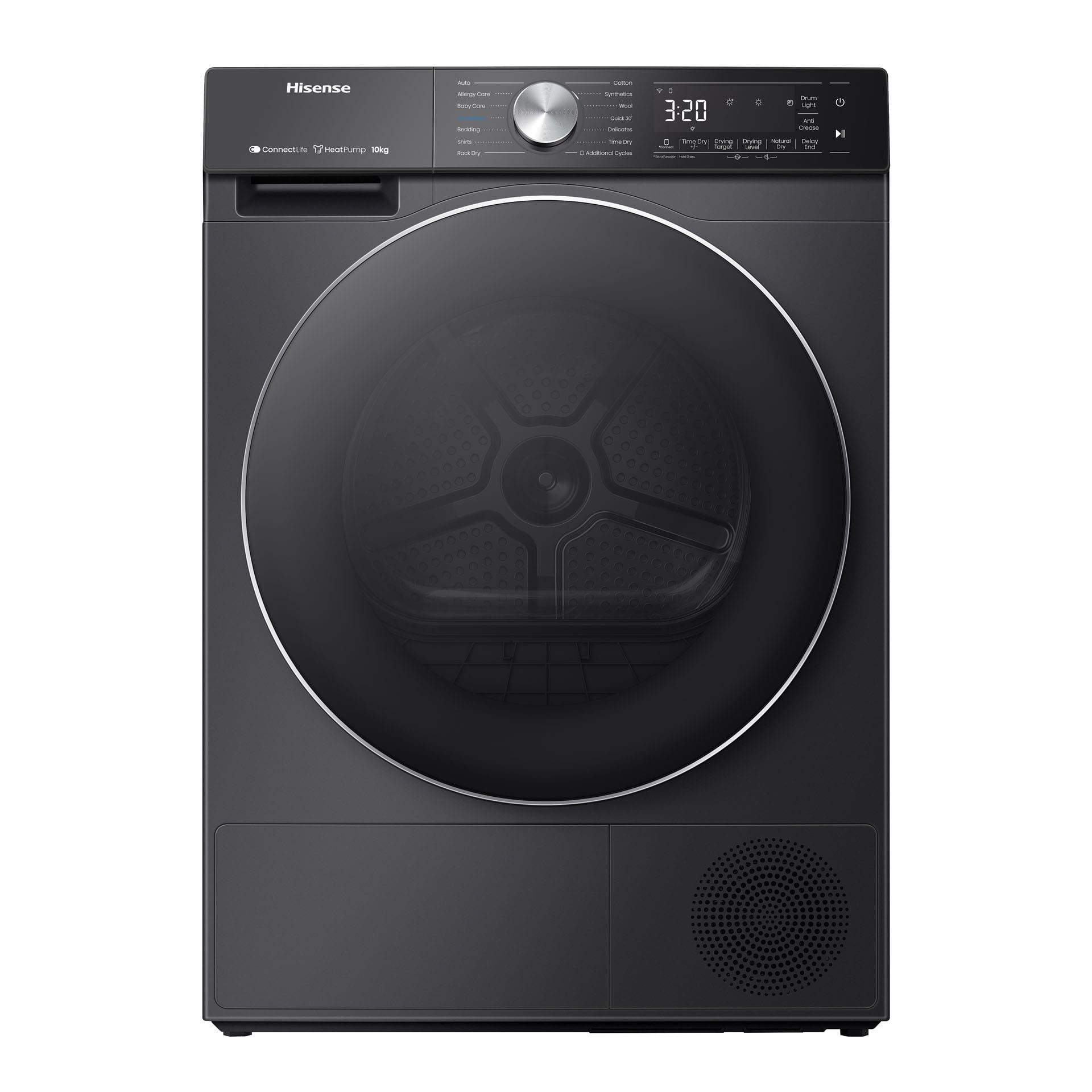 HISENSE 10KG DRYER - HEAT PUMP- PREMIUM BLACK