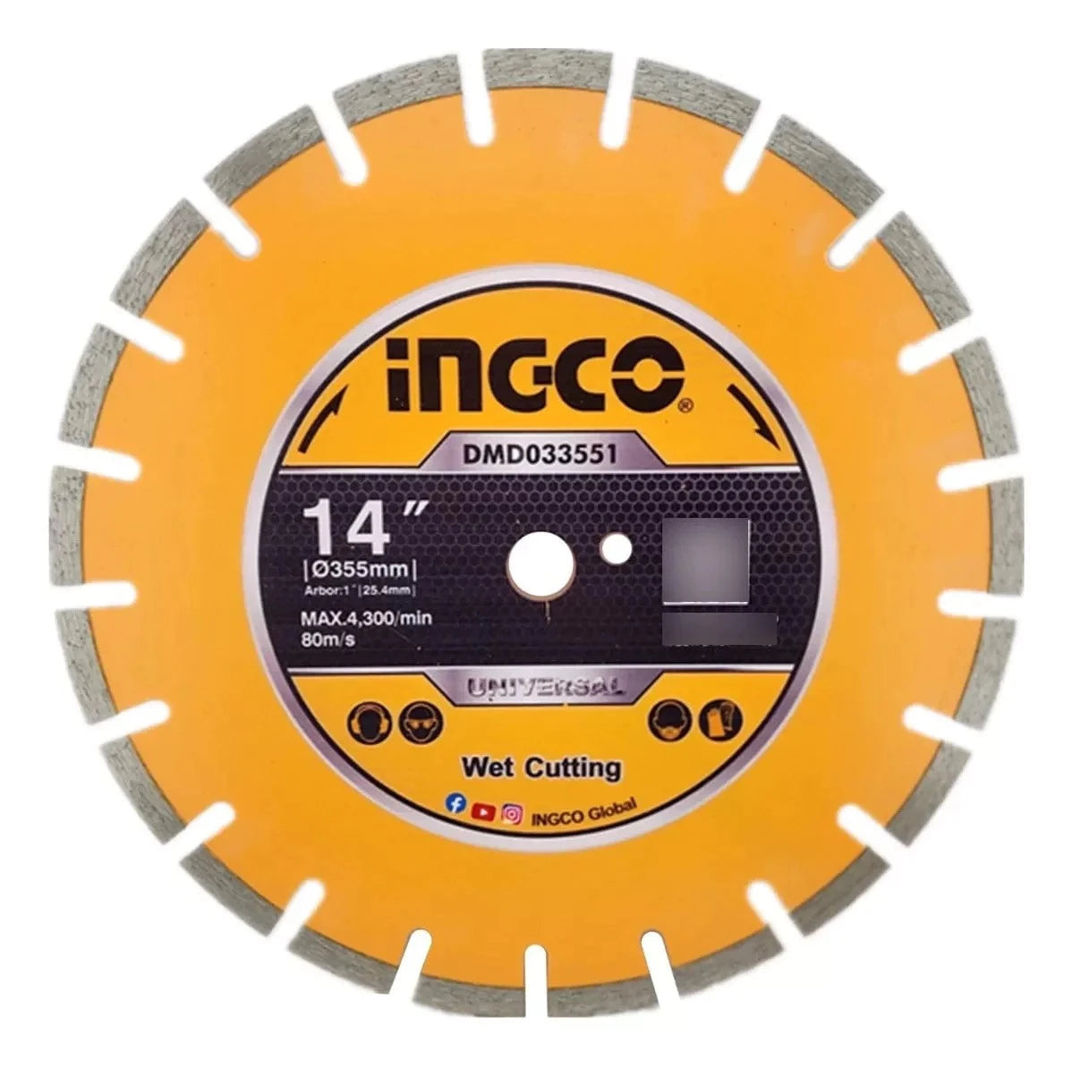 INGCO DIAMOND DISC ASPHALT AND CONCRETE CUTTING