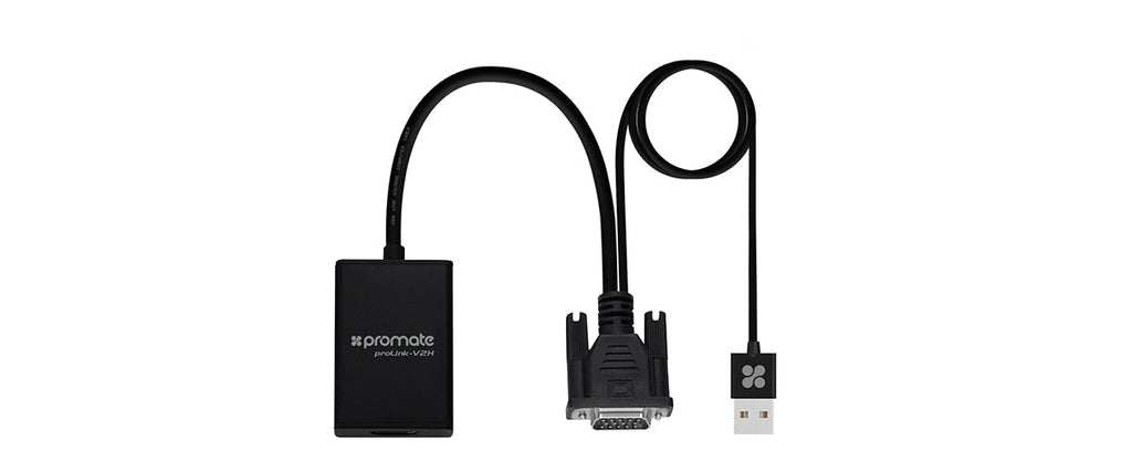 Promate Converter VGA to HDMI Black (PROLINK-V2H.BLACK) PRO-CON-PROLINK-V2H.BLACK