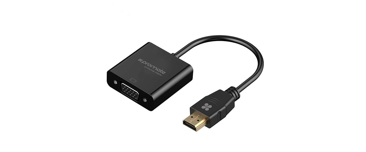 Promate Converter HDMI to VGA Black (PROLINK-H2V.WHITE) PRO-CON-PROLINK-H2V.WHITE