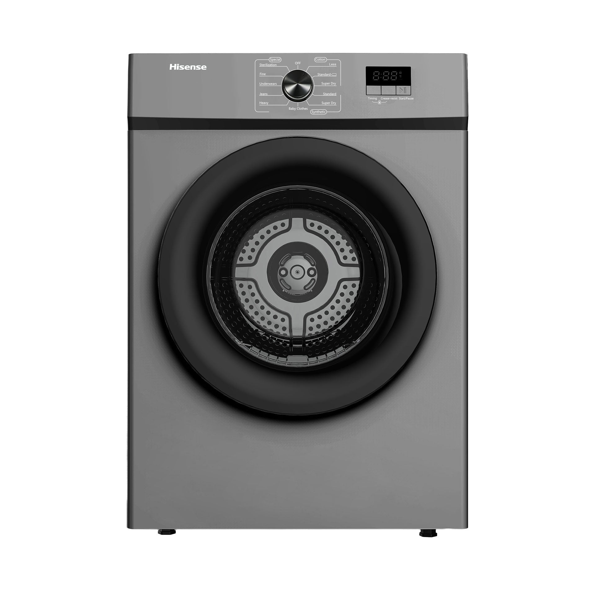HISENSE WASHING MACHINE DRYER ONLY  8 KG  TITANIUM DV1W801UT