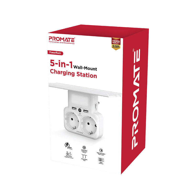 Promate PowerRack UK White(350W) PRO-CH-POWERRACK.UK-WT