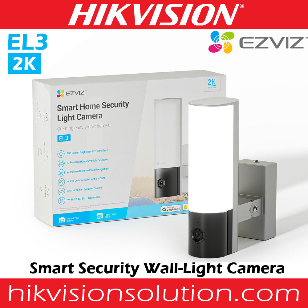 EZVIZ Smart Security Wall-Light Camera 2K 3MP