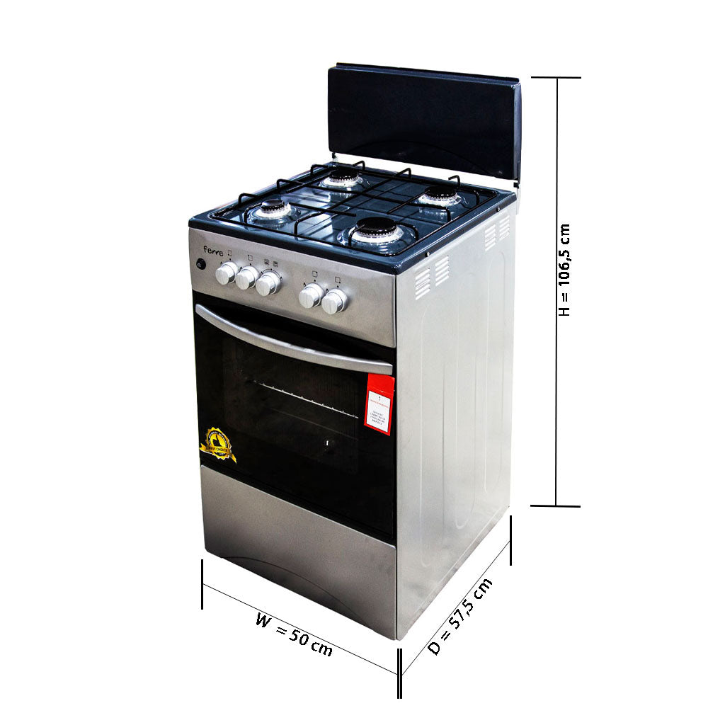 FERRE OVEN 4 GAS BURNER CLASSIC SERIES 50*50