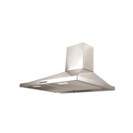 FERRE COOKER HOOD PYRAMID CHIMNEY  60 CM  INOX