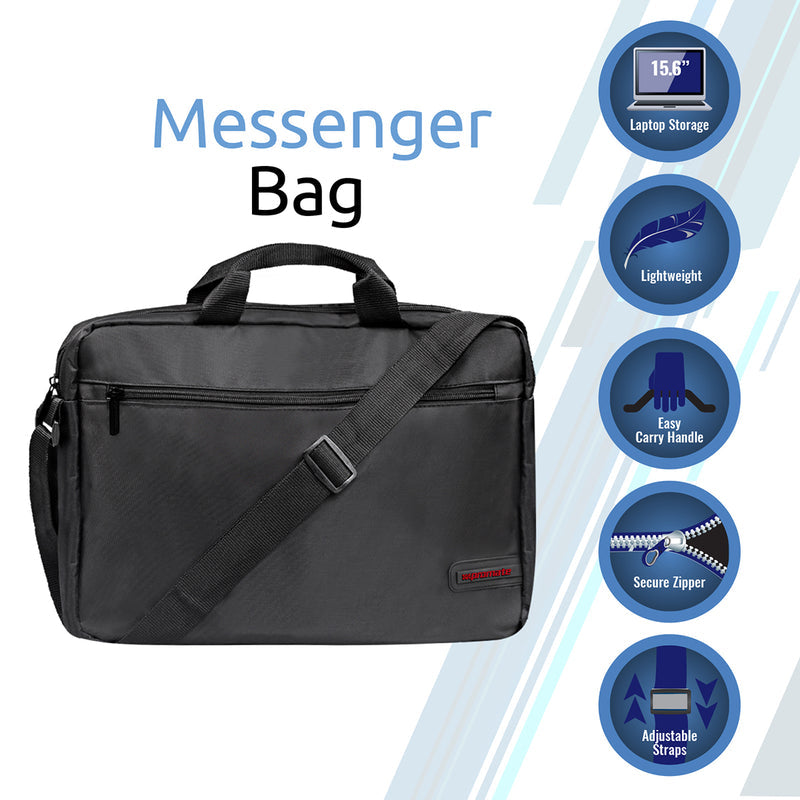 Promate Laptop Handbag (GEAR-MB.BLACK) PRO-BG-GEAR-MB.BLACK