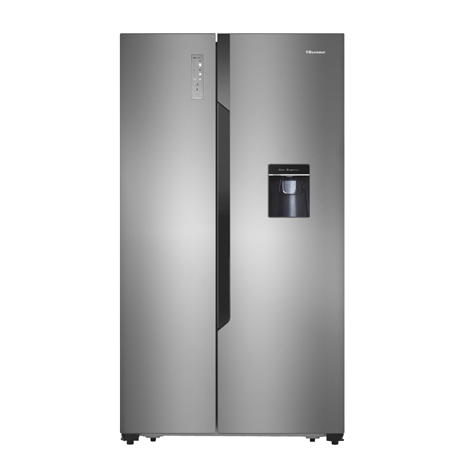 HISENSE REFRIGERATOR SIDE BY SIDE ENERGY CLASS F 519 L  TITANIUM