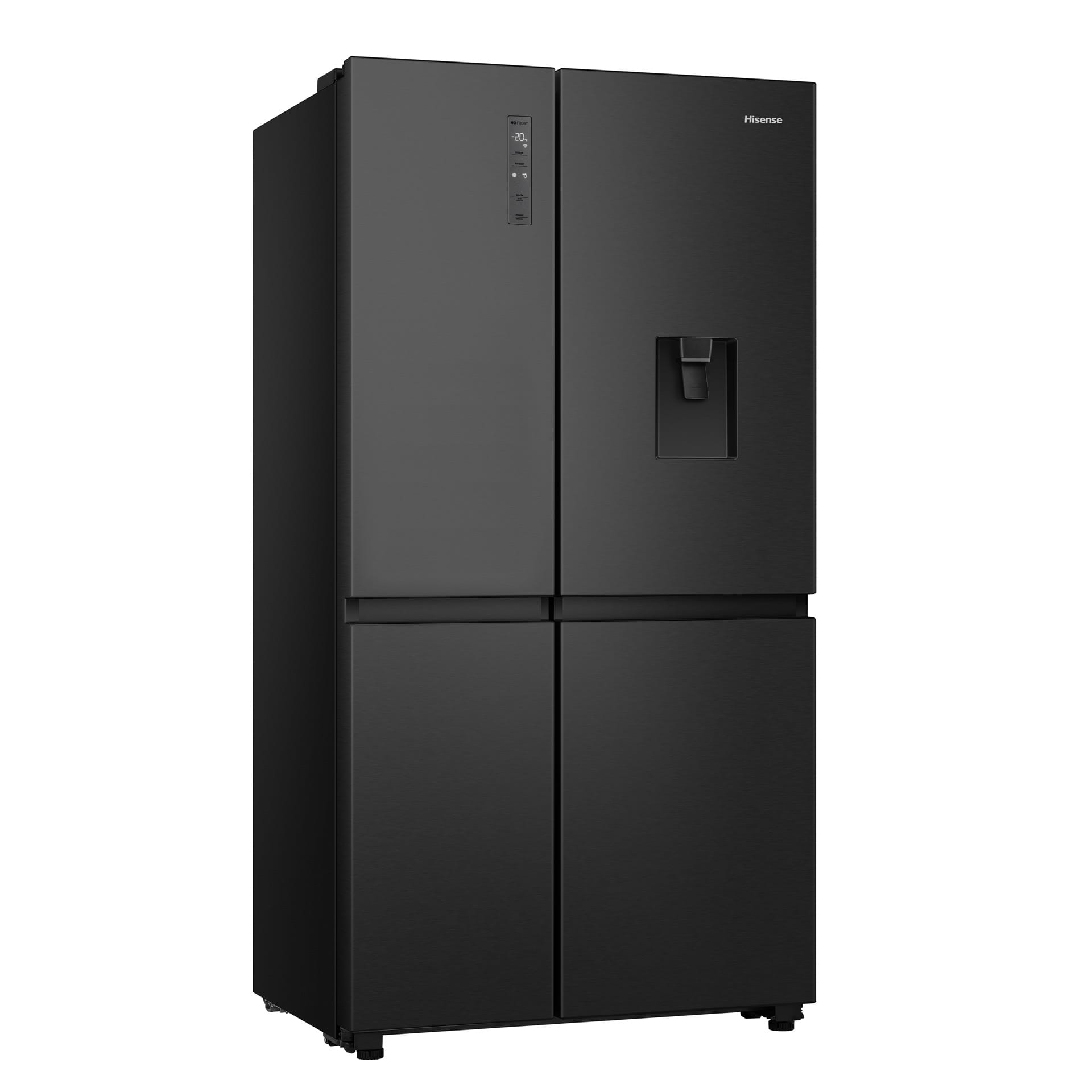 HISENSE 649L CAPACITY SIDE BY SIDE FRIDGE- BLACK STAINLESS STEEL- EURO F