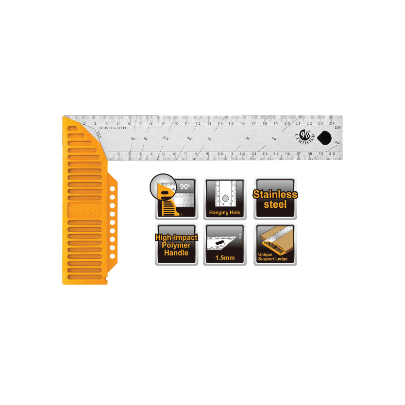 INGCO ANGLE SQUARE LENGTH 300 MM