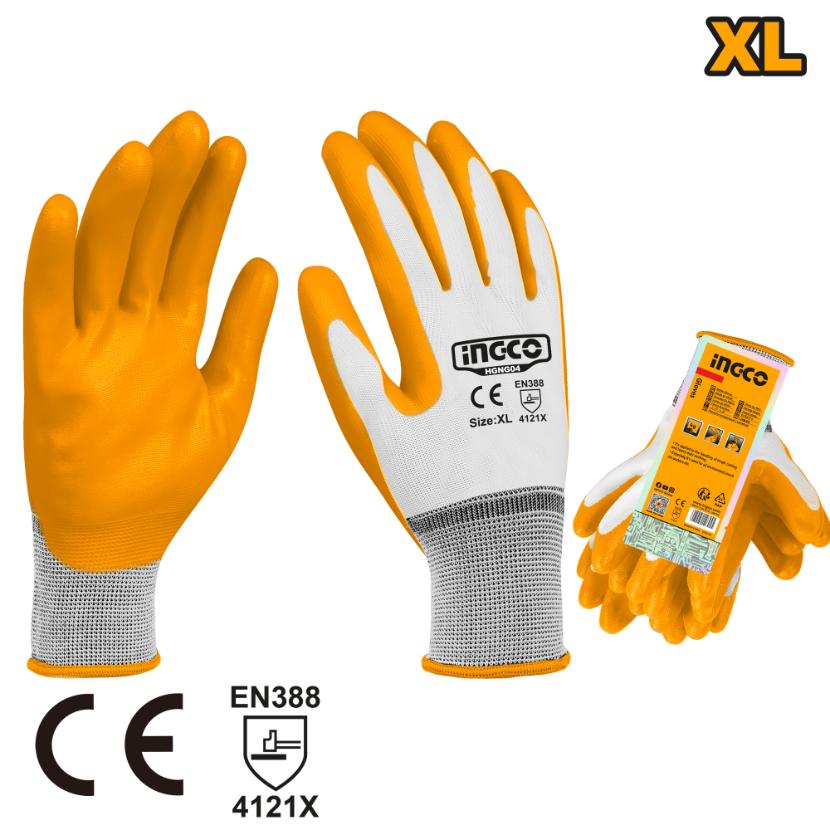 INGCO GLOVES NITRILE X-LARGE