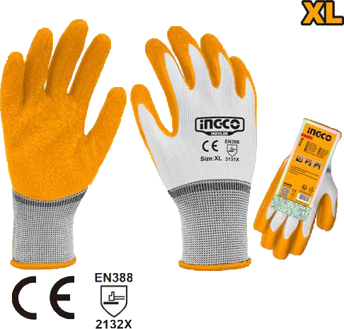INGCO GLOVES LATEX X-LARGE