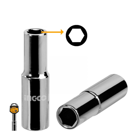 INGCO HEXAGONAL SOCKET 1\2 DEEP