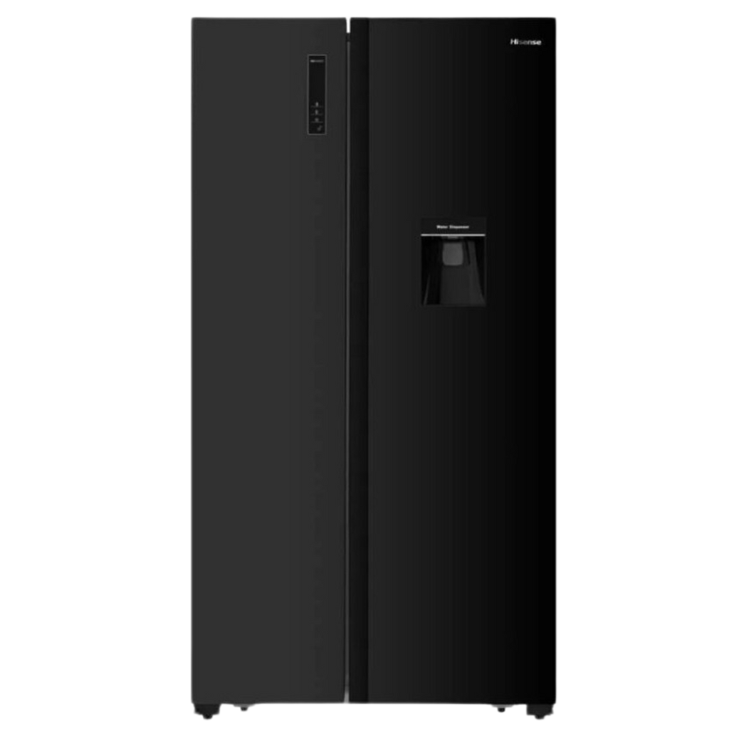 HISENSE REFRIGERATOR SIDE BY SIDE ENERGY CLASS F 508 L  BLACK