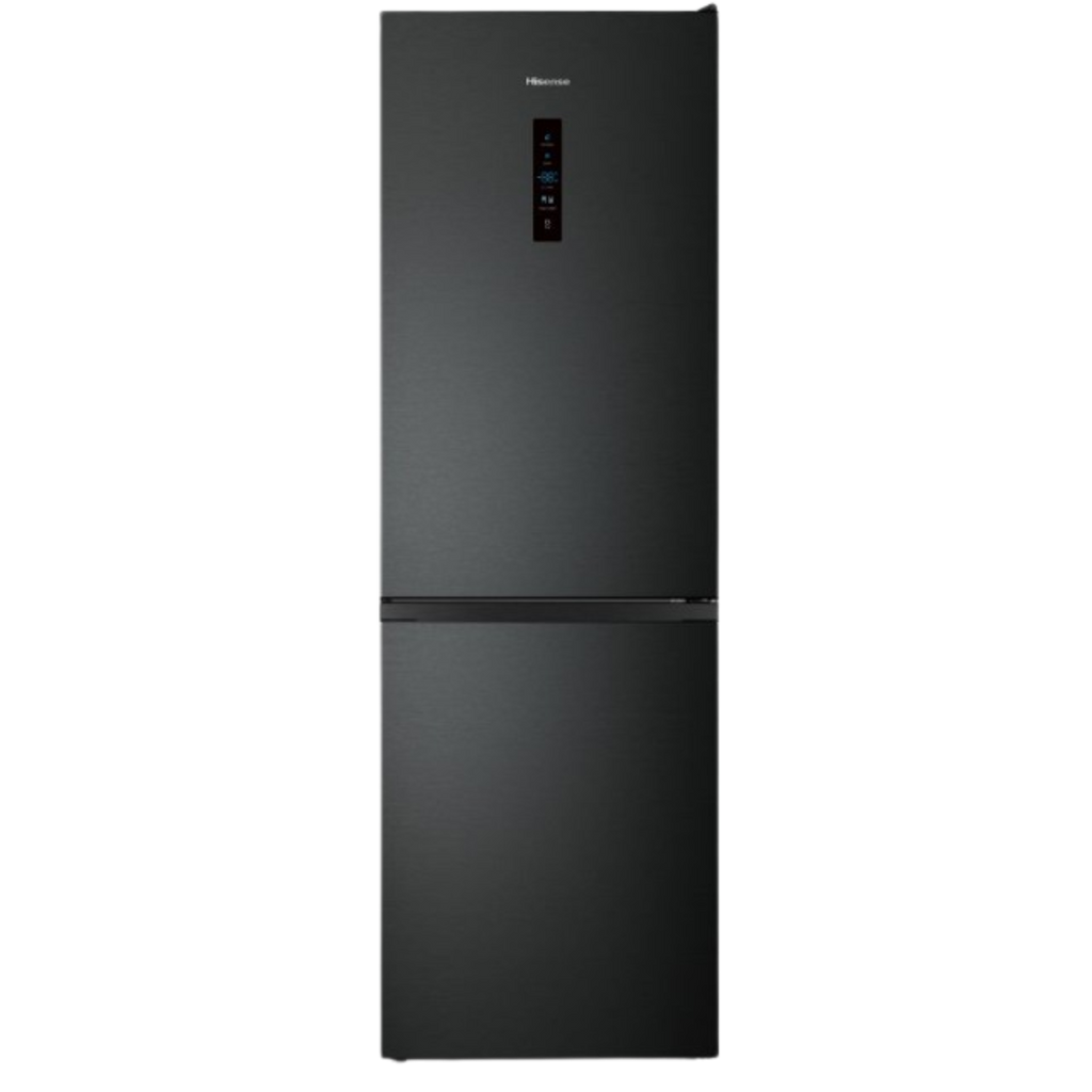HISENSE REFRIGERATOR BOTTOM MOUNTED NO FROST ENERGY CLASS E 304 L  BLACK