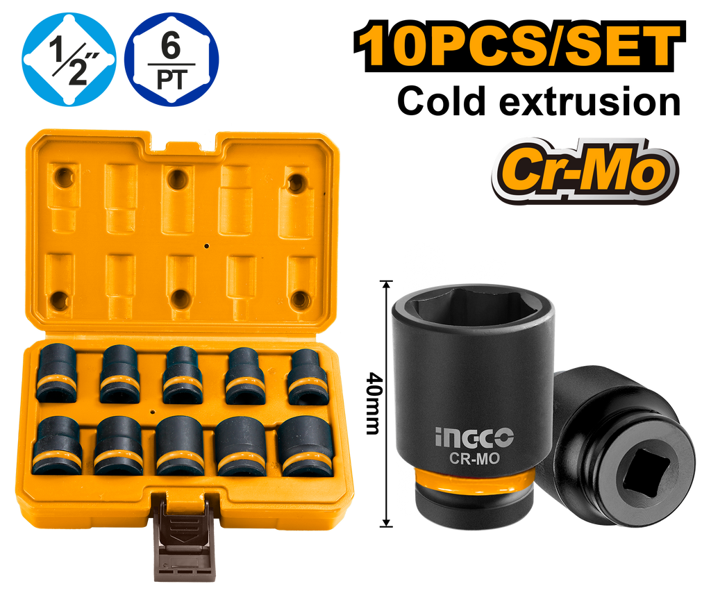 INGCO SOCKET SET OF 10 PCS