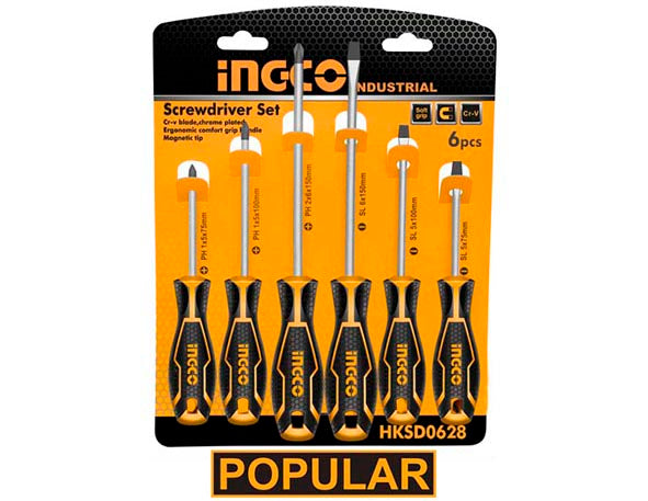 INGCO SCREWDRIVER-SP-SET 6PCS HKSDS0628