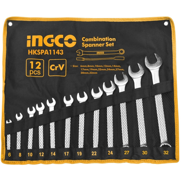 INGCO COMBINATION TOOLS SPANNER SET