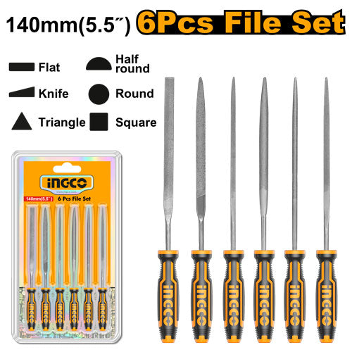 INGCO FILE SET  SET OF 6 PCS