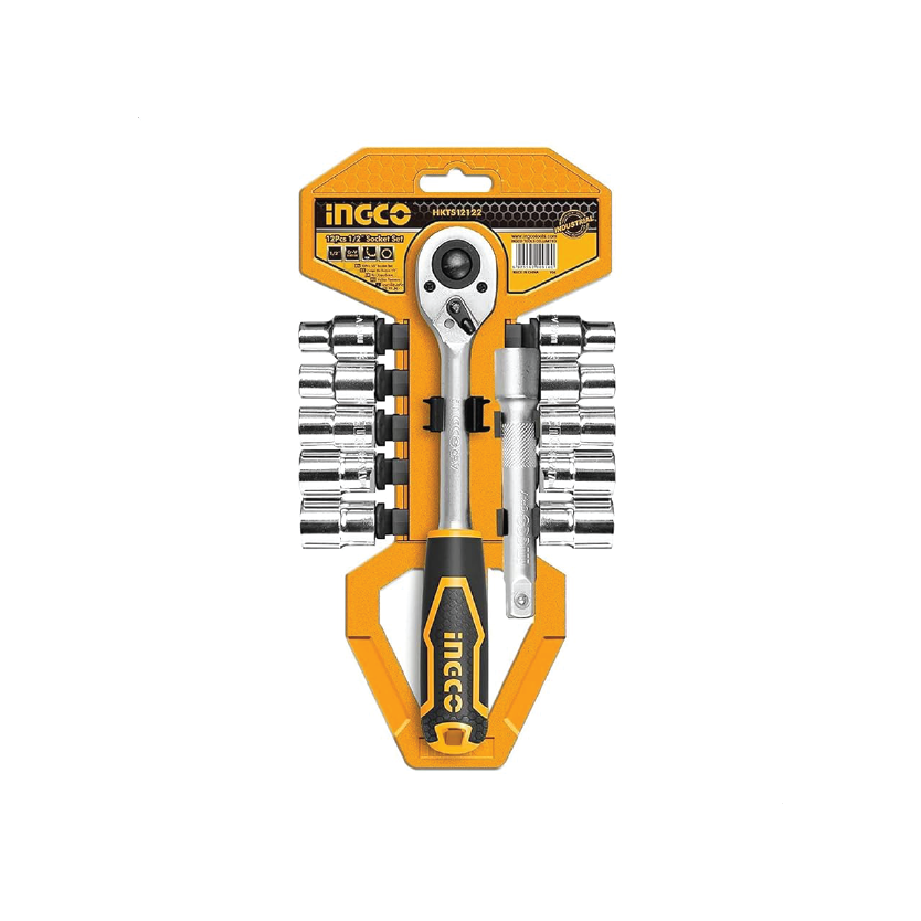 INGCO SOCKET SET OF 12 PCS 1\4"