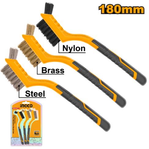 INGCO ABRASIVE BRUSH SET OF 3 PCS