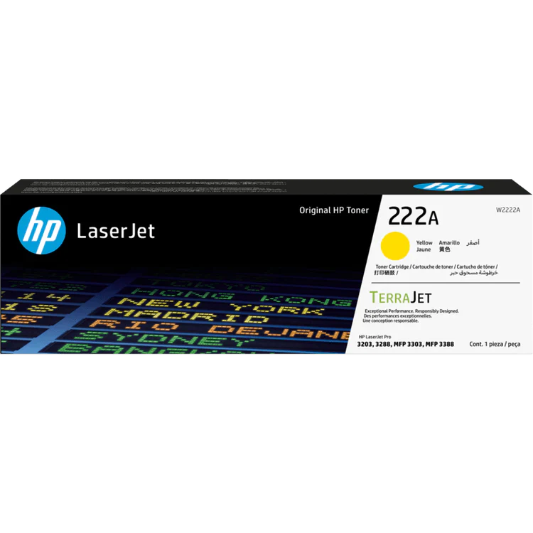 HP 222A Yellow Original LaserJet Toner Cartridge