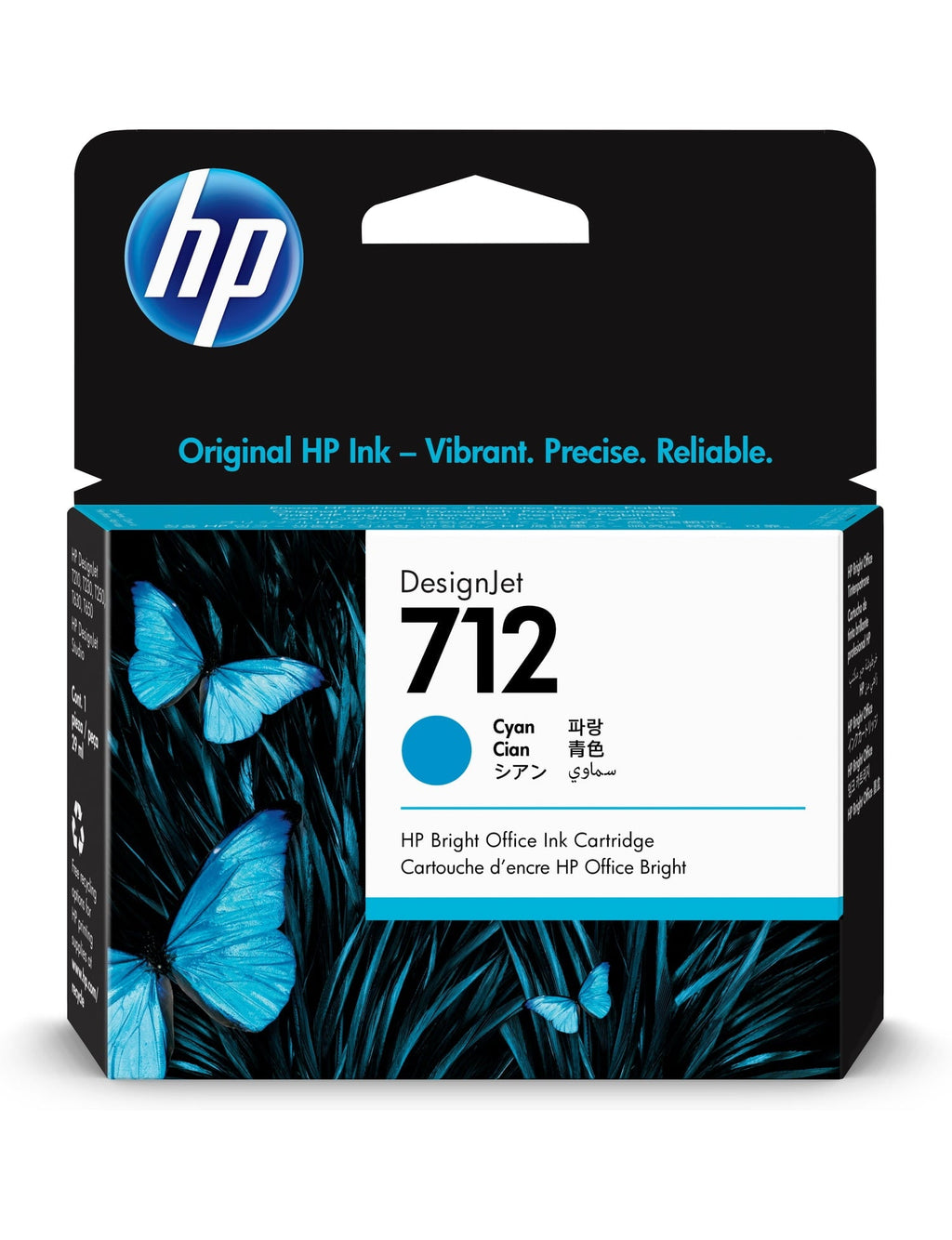 HP 712 29-ml Cyan DesignJet Ink Cartridge