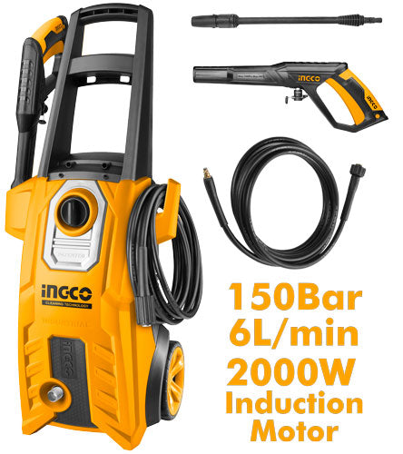 INGCO HIGH PRESSURE WASHER CARBON BRUSH MOTOR 160 BAR 2000W