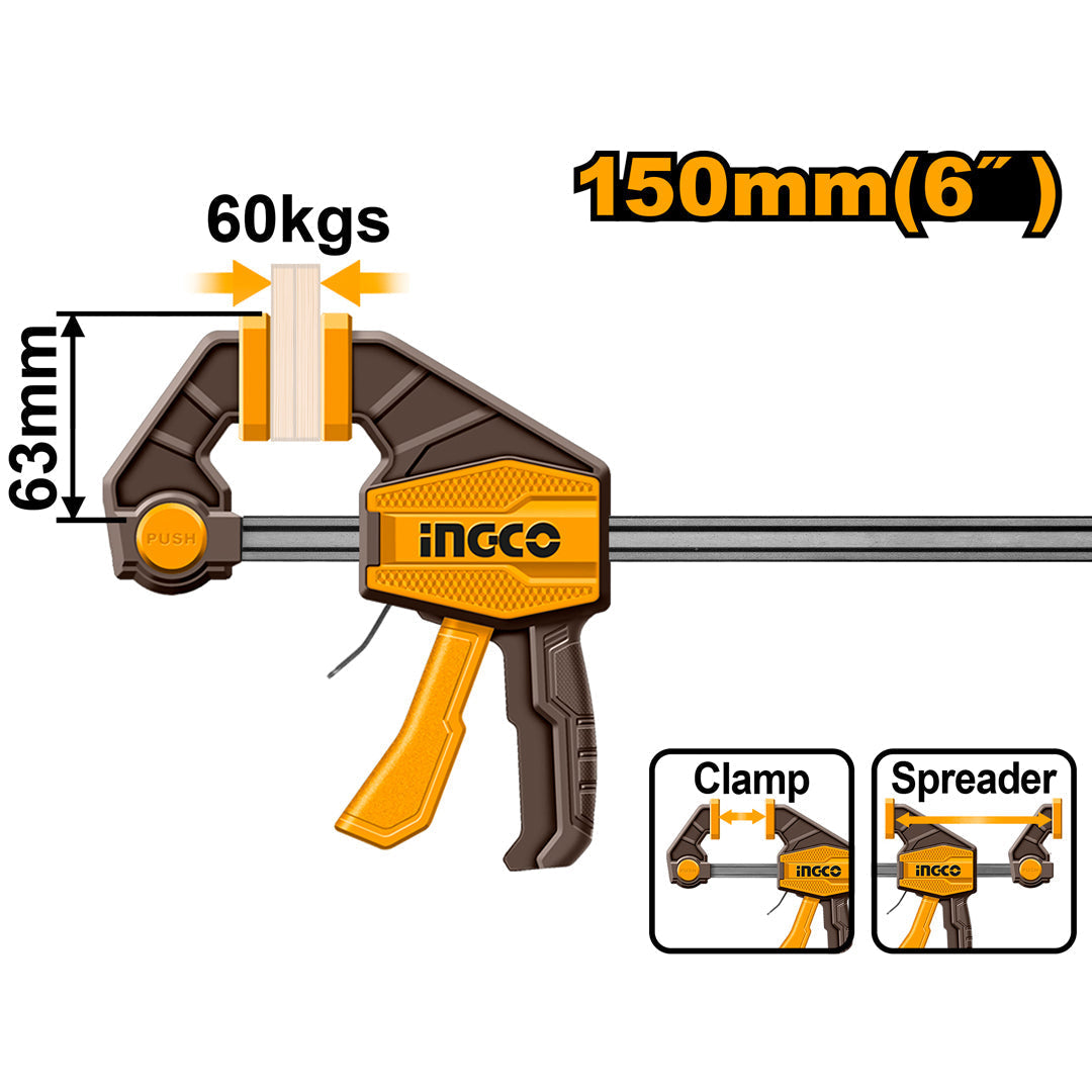 INGCO QUICK BAR CLAMPS HQBC01602