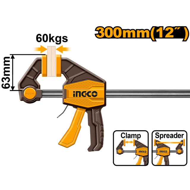 INGCO QUICK BAR CLAMPS HQBC01602