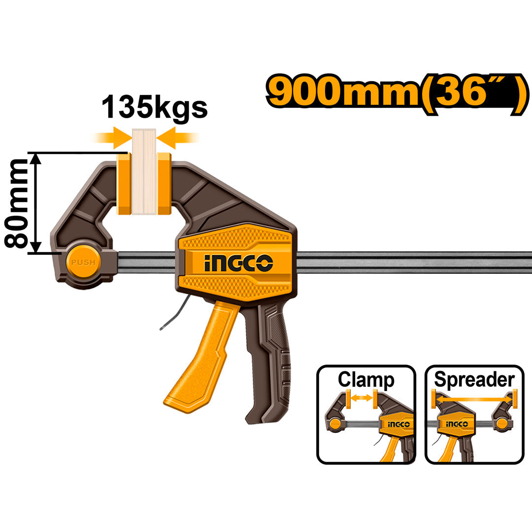 INGCO QUICK BAR CLAMPS HQBC01602